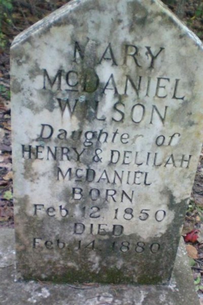 Mary McDaniel Wilson on Sysoon