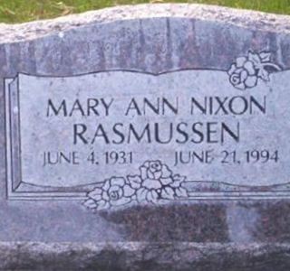 Mary Ann Neiminen Nixon Rasmussen on Sysoon