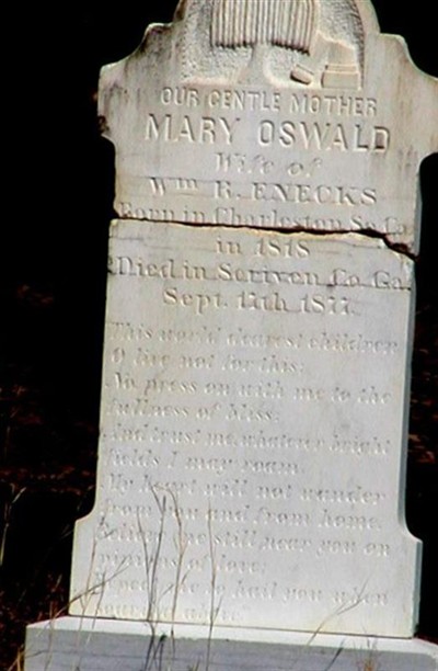 Mary Oswald Enecks on Sysoon