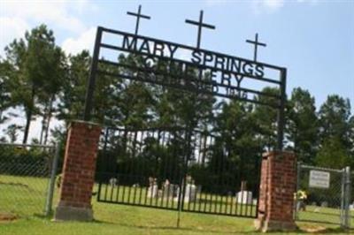 Mary Springs Cemetery on Sysoon