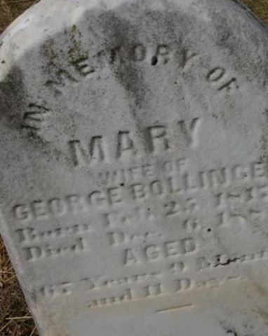 Mary W Gibble Bollinger on Sysoon