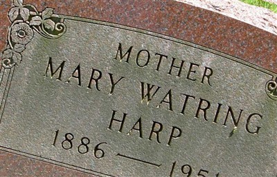 Mary Watring Harp on Sysoon