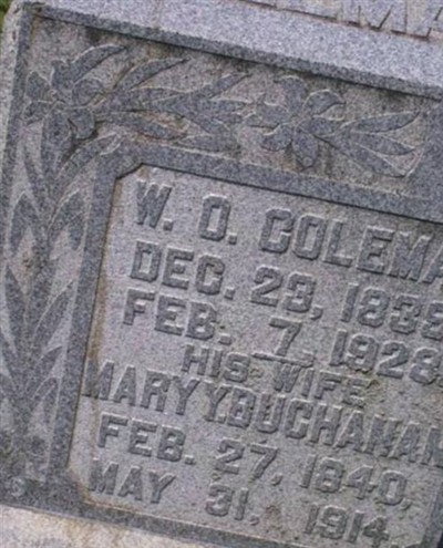 Mary Yoder Buchanan Coleman on Sysoon