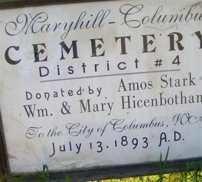Maryhill-Columbus Cemetery on Sysoon
