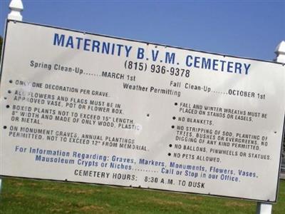 Maternity Blessed Virgin Mary Cemetery on Sysoon