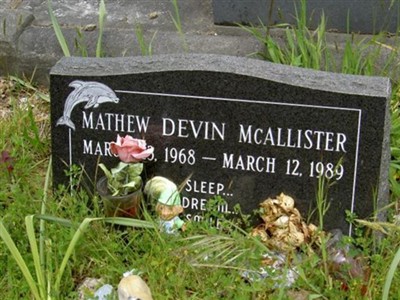 Mathew Devin McAllister on Sysoon