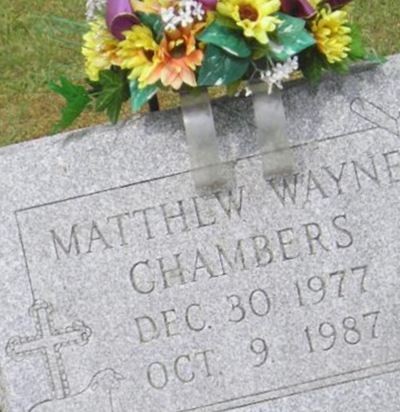 Mathew Wayne Chambers on Sysoon
