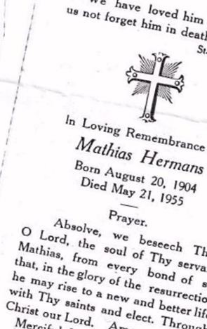 Mathias "Matt" Hermans on Sysoon