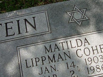 Matilda Lippman Cohen Goldstein on Sysoon