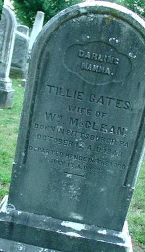 Matilda "Tillie" Gates McClean on Sysoon