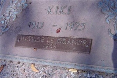 Matilde Marcial Sol?s Le Grand on Sysoon