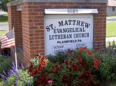 Saint Matthew Evangelical Lutheran Church Cemetery on Sysoon