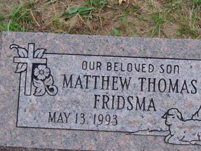 Matthew Thomas Fridsma on Sysoon