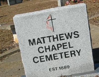 Matthews Chapel Methodist Church Cemetery on Sysoon