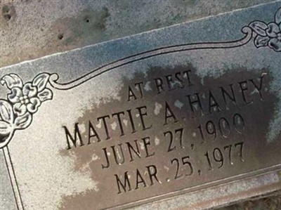 Mattie A Haney on Sysoon