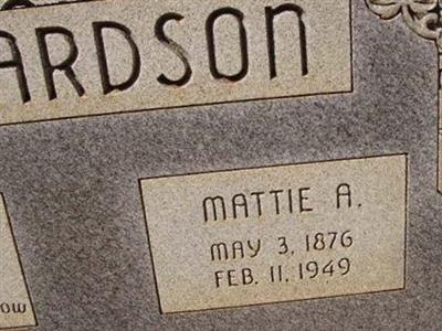 Mattie A. Richardson on Sysoon