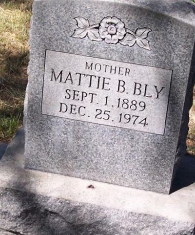 Mattie B Bly on Sysoon