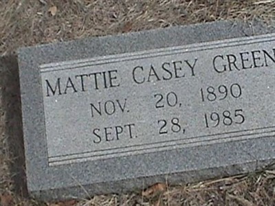 Mattie Casey Green on Sysoon