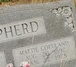 Mattie Copeland Shepherd on Sysoon