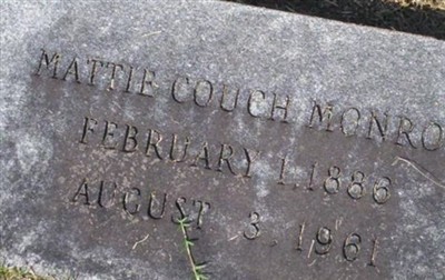 Mattie Couch Monroe on Sysoon