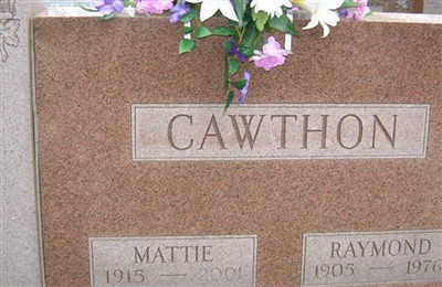 Mattie Dean Cawthon on Sysoon