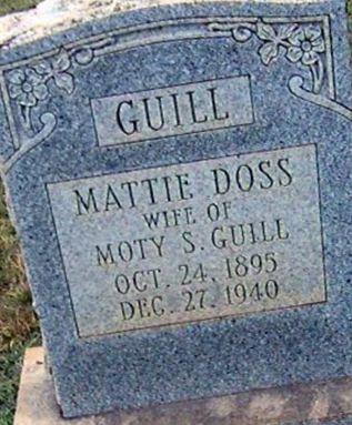 Mattie Doss Guill on Sysoon