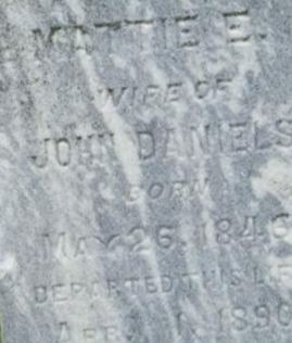 Mattie E. Daniels on Sysoon