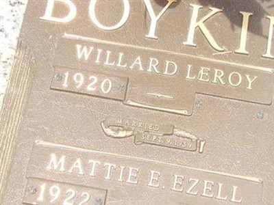 Mattie E. Ezell Boykin, Find a grave on Sysoon Mattie E. Ezell Boykin on Sysoon