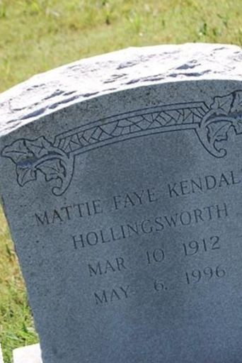 Mattie Faye Kendall Hollingsworth on Sysoon