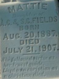 Mattie Fields on Sysoon