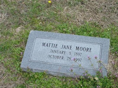 Mattie Jane Moore on Sysoon