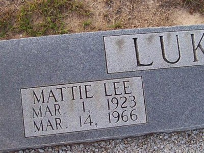 Mattie Lee Luke on Sysoon