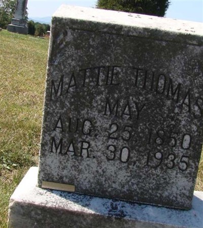 Mattie Thomas May on Sysoon