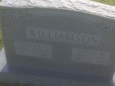 Mattie W Williamson on Sysoon