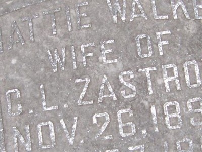 Mattie Walker Zastrow on Sysoon