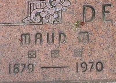 Maud M. Detrick on Sysoon
