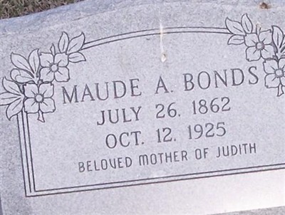 Maude A. Bonds on Sysoon