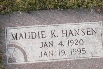 Maudie K Hansen on Sysoon