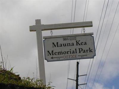 Mauna Kea Memorial Park on Sysoon