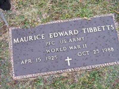 Maurice Edward Tibbetts on Sysoon