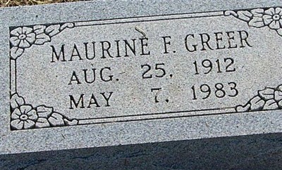 Maurine F Greer on Sysoon