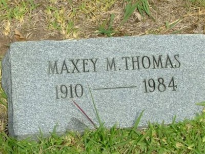 Maxey M Thomas on Sysoon