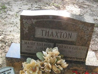 Maxie Sherod Thaxton on Sysoon