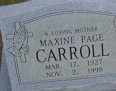 Maxine Page Carroll on Sysoon