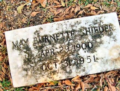 May Burnette Shieder on Sysoon
