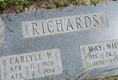 May Nichol Richards on Sysoon