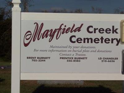 Mayfield Creek Church Cemetery on Sysoon