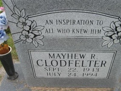 Mayhew R. Clodfelter on Sysoon