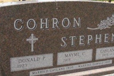 Mayme C Stephens Cohron on Sysoon