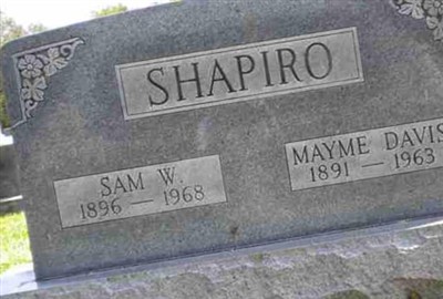 Mayme Davis Shapiro on Sysoon